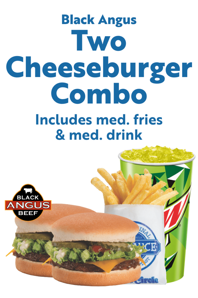 Two Cheeseburger Combo - Includes med. fries & med. drink