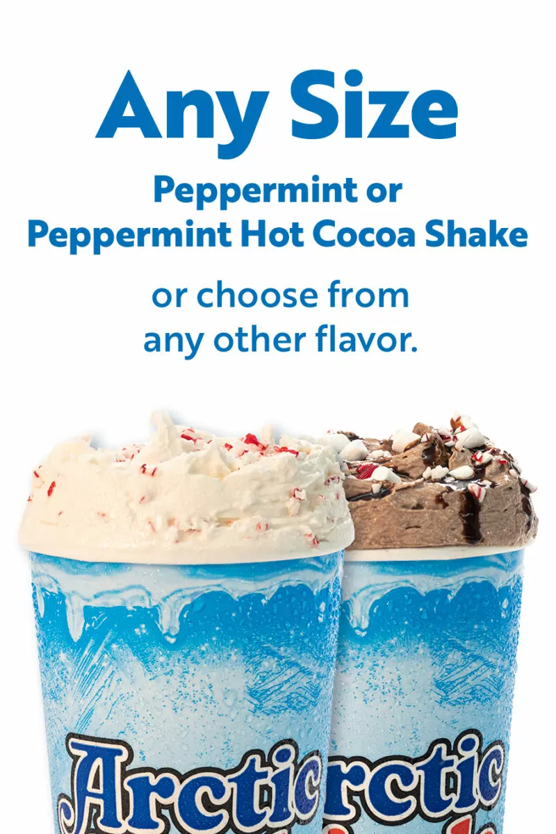 Peppermint or Peppermint Hot Cocoa Shake or choose from any other flavor