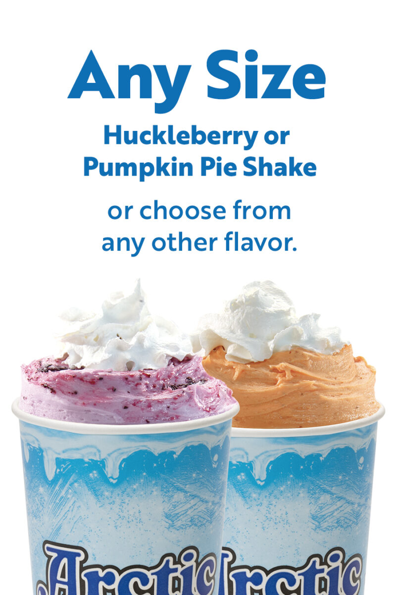 Huckleberry or Pumpkin Pie Shake